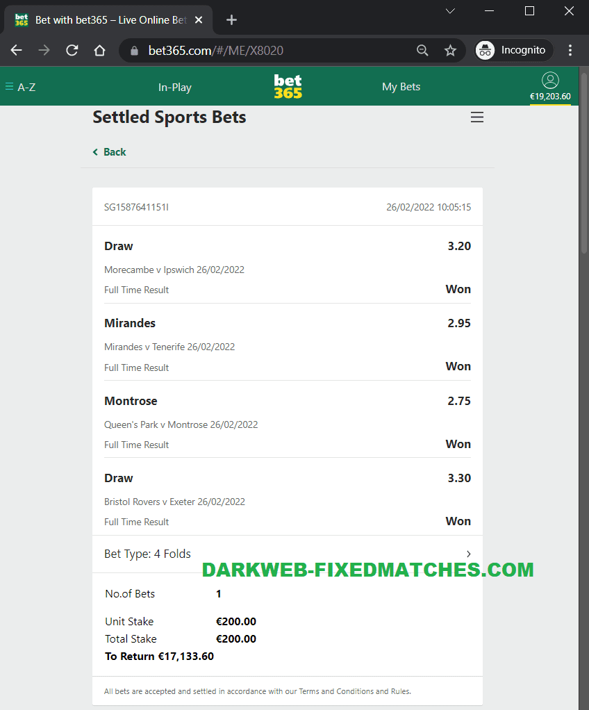 betting tips 1x2 won fixed matches 26 02