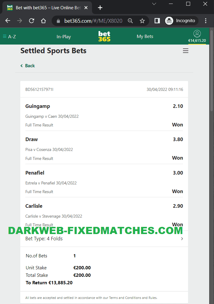 combo ticket fixed matches football betting tips won 30 04