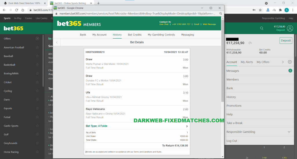 dark web fixed matches soccer fixed matches won 10 04