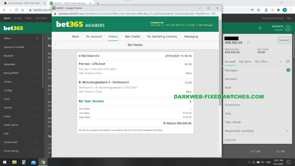 darkweb fixed matches ht ft football 100% sure win 27 01