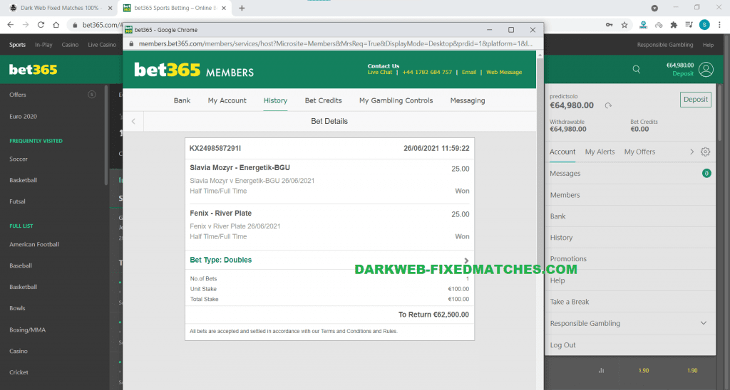 darkweb fixed matches ht ft won 26 06