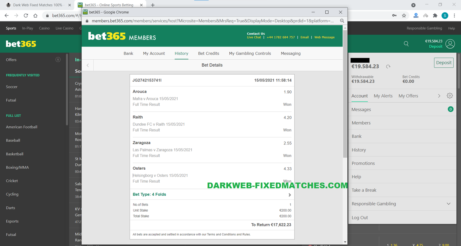 soccer combined fixed matches vip tips dark web 15 05
