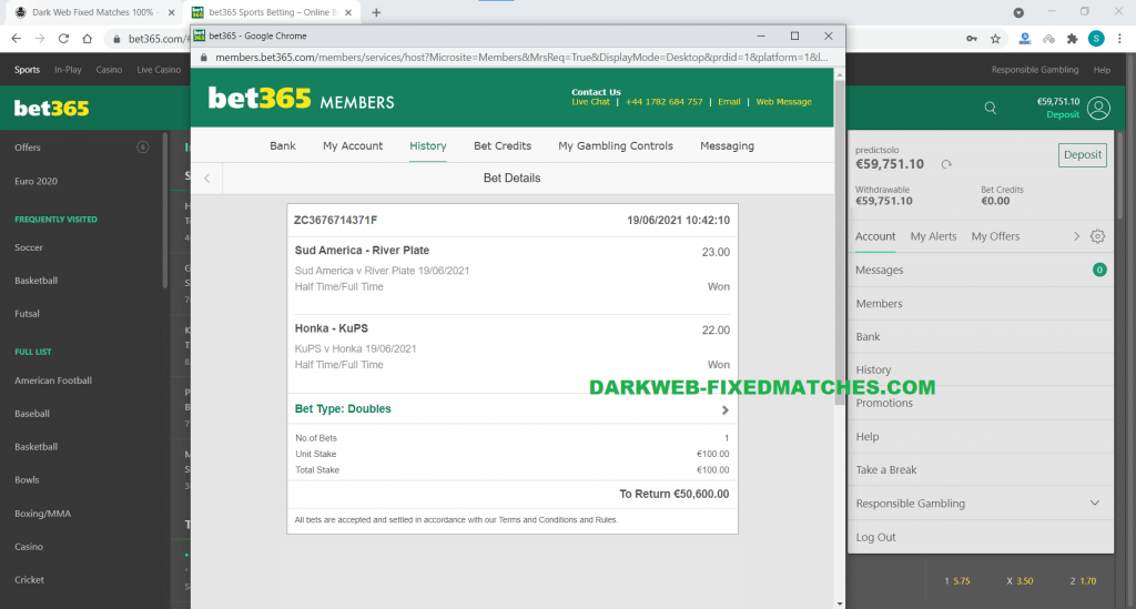 soccer fixed matches double ht ft won dark web