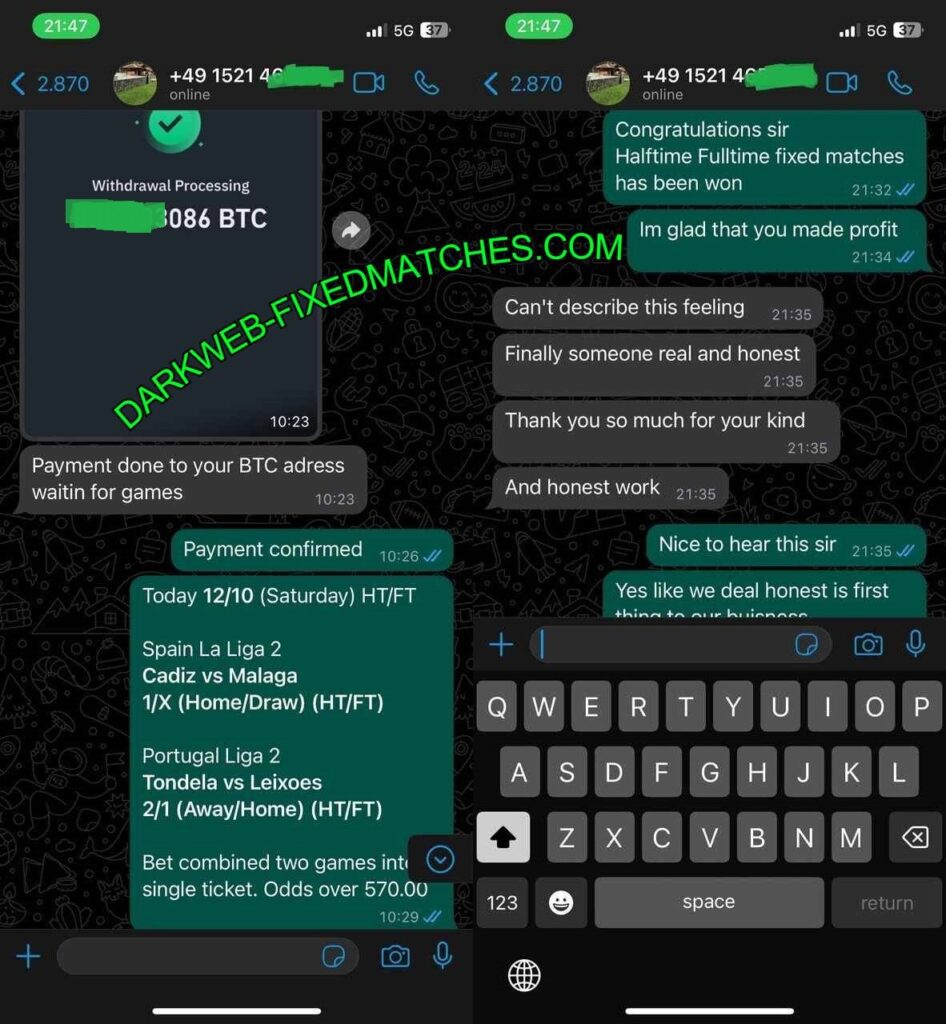 DARK WEB TELEGRAM AND WHATSAPP FIXED GROUP MATCH