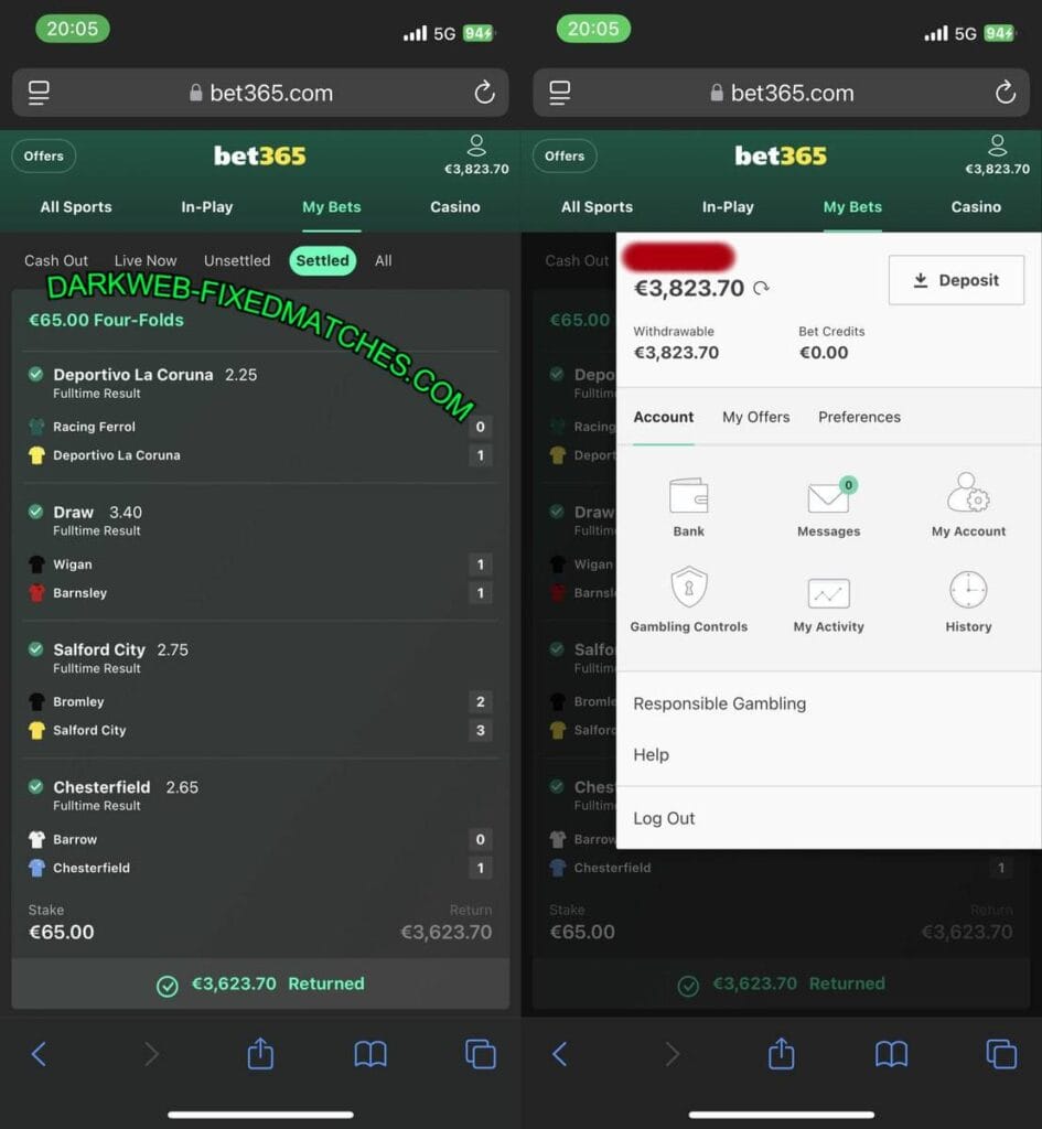 DARKWEB VIP FIXED BETTING TIPS 1X2