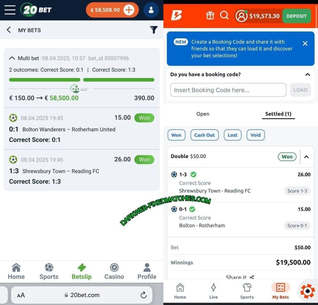 20bet correct score fixed matches