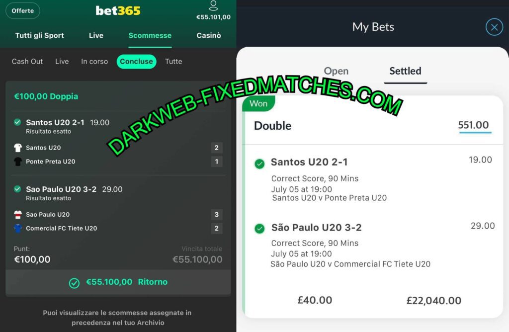 BET AT HOME CORRECT SCORE FIXED MATCHES