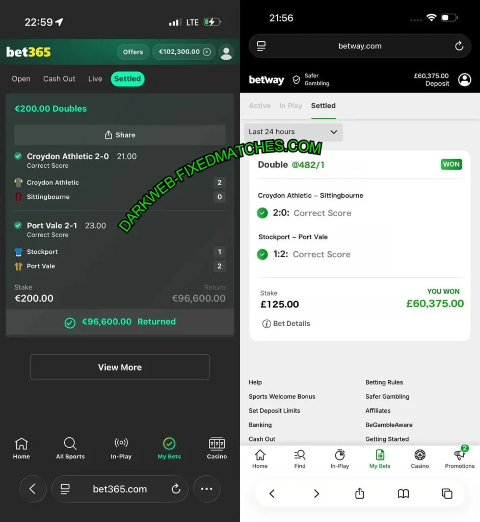 BET365 CORRECT TRUSTED MATCHES PICKS