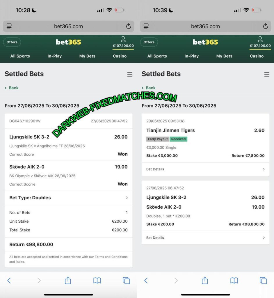 BET365 DARK WEB FIXED MATCH