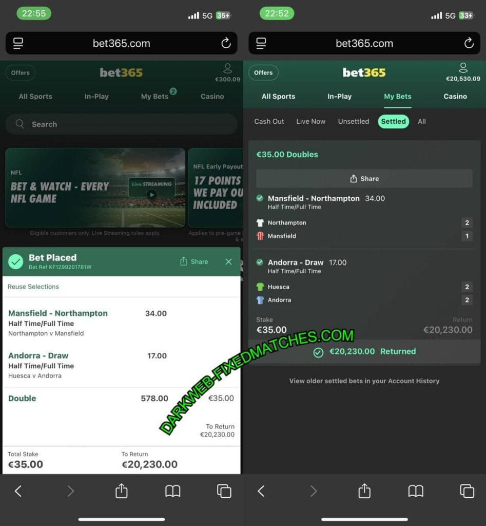 BET365 DARK WEB TIPS HTFT