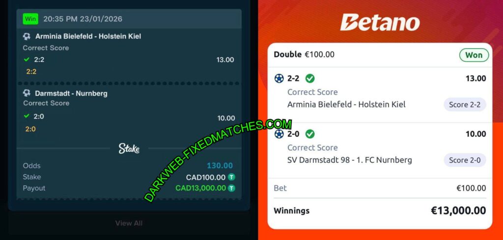 BETANO CORRECT SCORE FIXED MATCHES