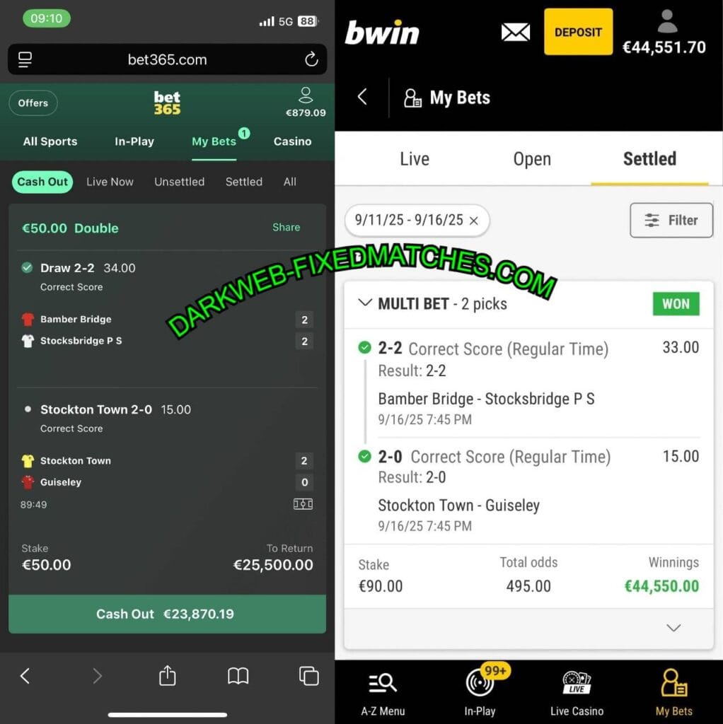 BWIN SOCCER FIXED MATCHES TIPS