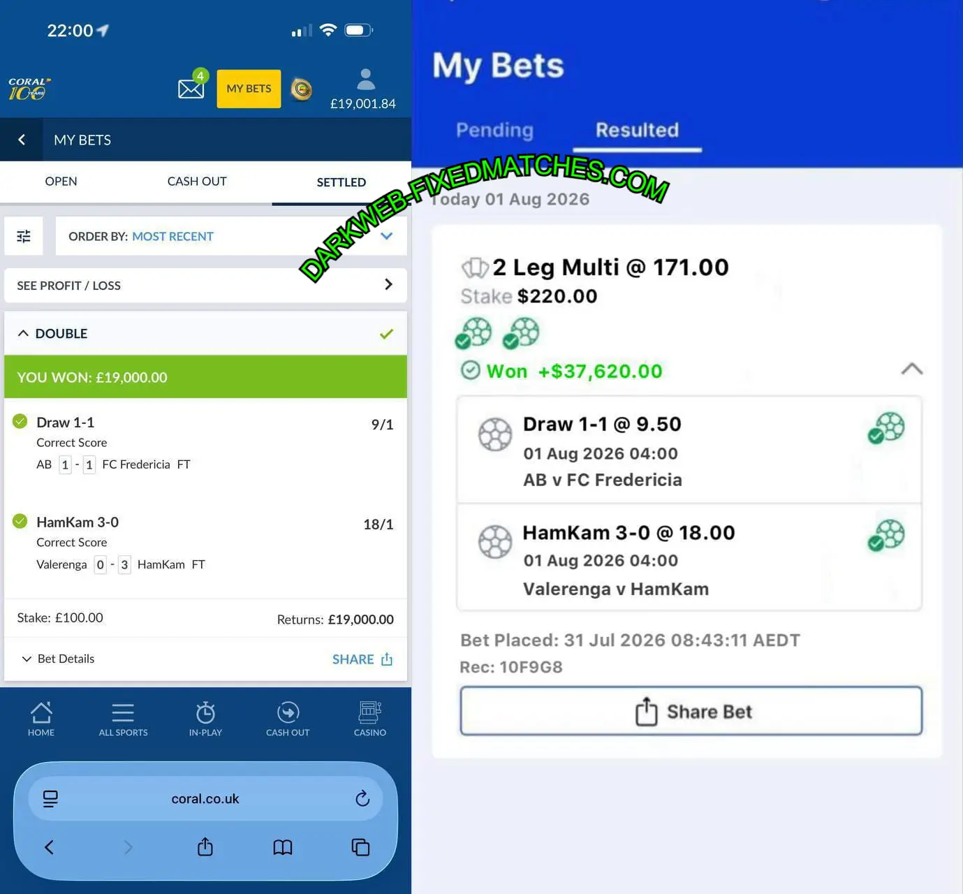 CORAL UK CORRECT SCORE MATCHES CORAL UK CORRECT SCORE MATCHES