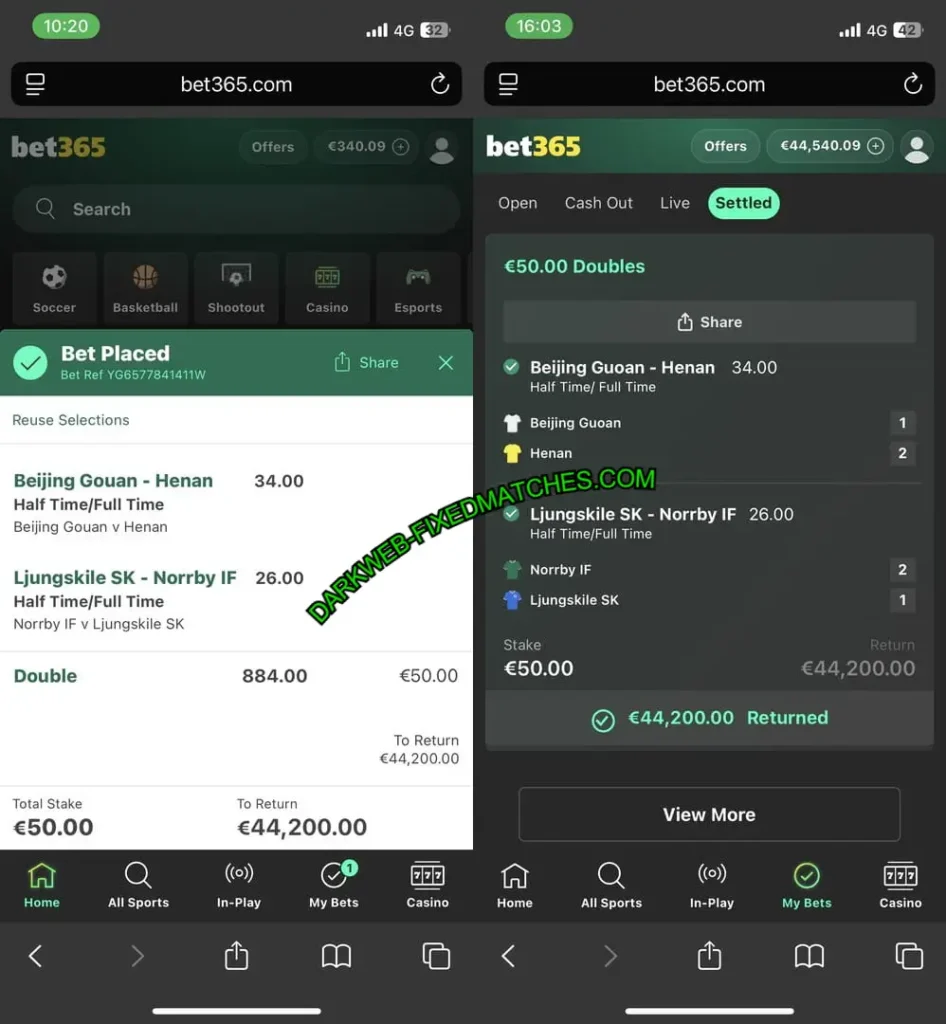 DARK WEB HALFTIME FULLTIME TIPS