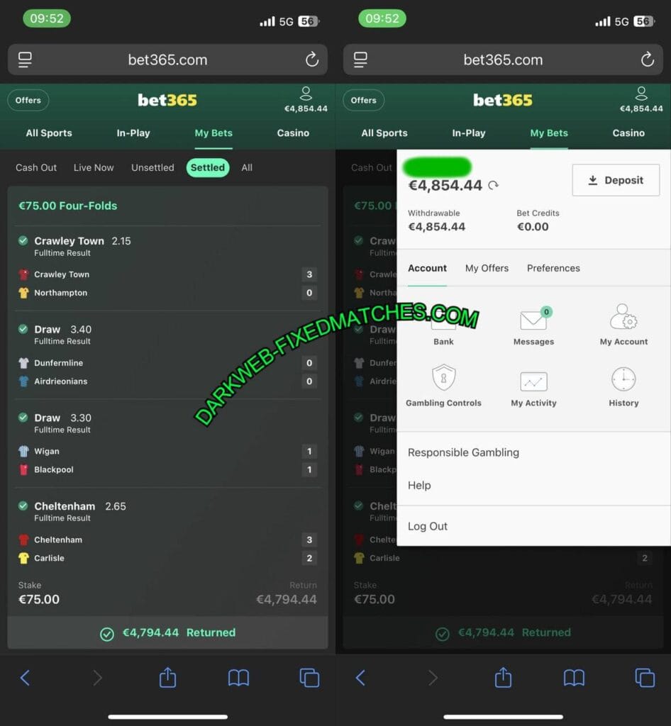 DARK WEB VIP BETTING SOCCER TIPS 1X2