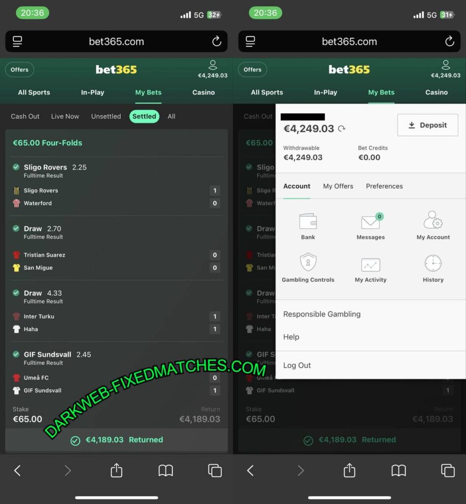 DARK WEB VIP FIXED TIPS 1X2