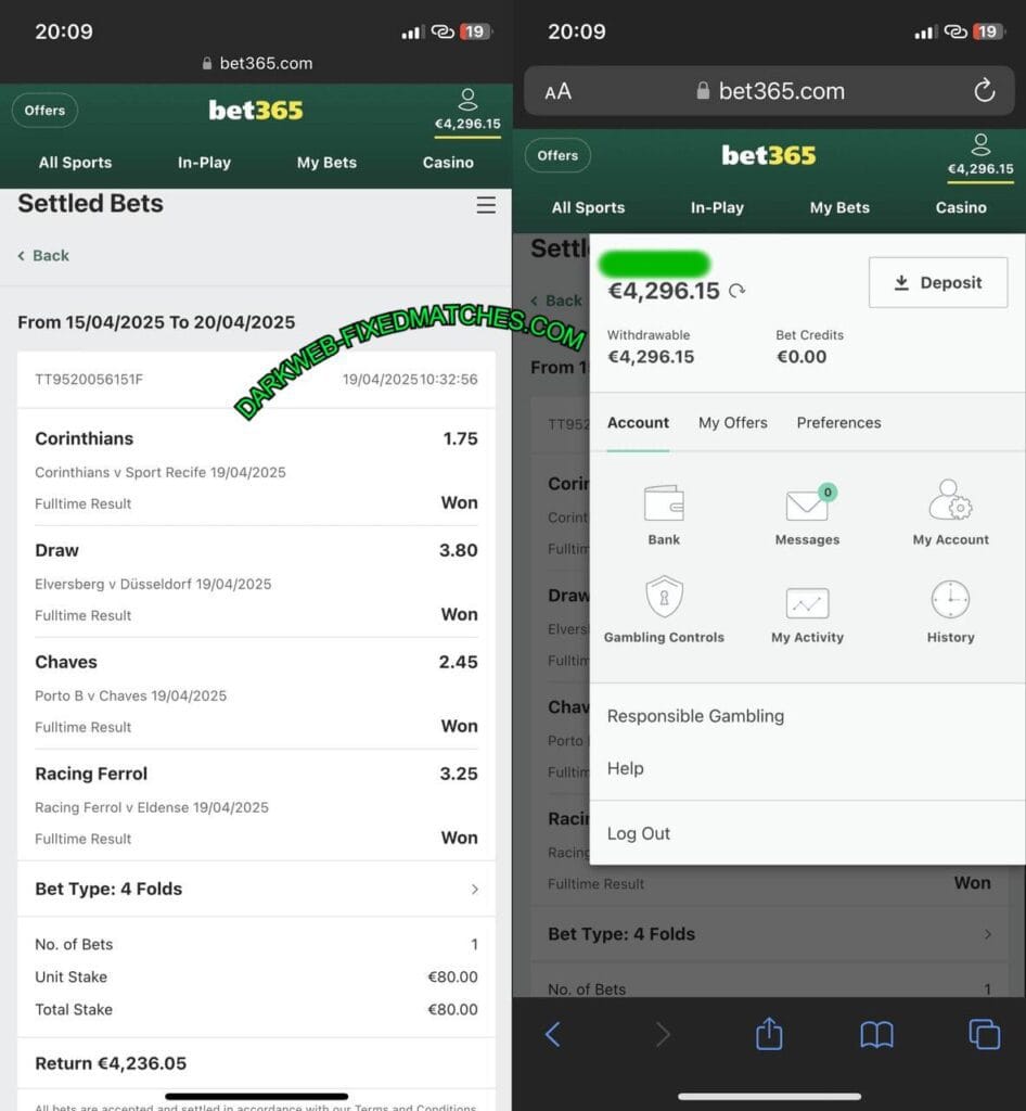 DARKWEB VIP FIXED BETTING TIPS 1X2