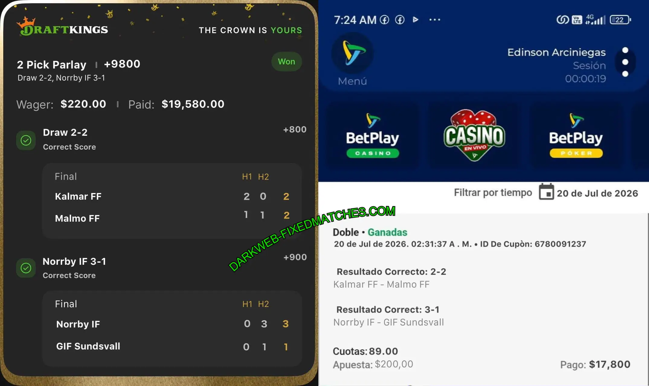 DRAFTKINGS CORRECT SCORE BETTING DRAFTKINGS CORRECT SCORE BETTING
