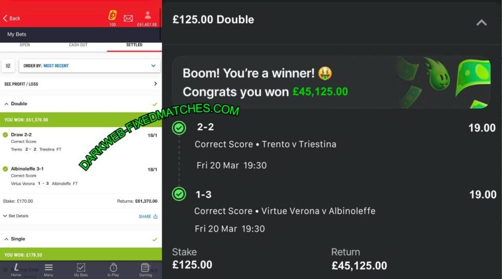 CORRECT BET365 FIXED MATCHES TIPS FANDUEL CORRECT SCORE FIXED MATCHES