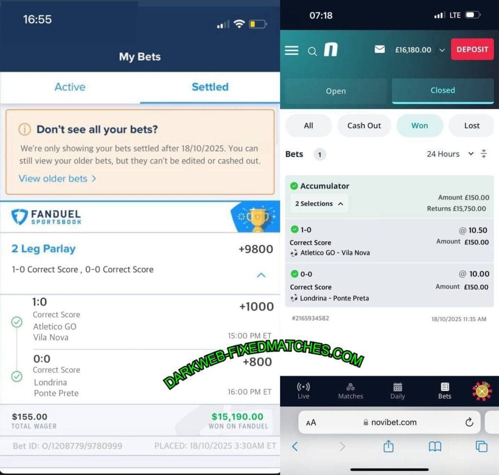 FANDUEL FIXED MATCHES TIPS