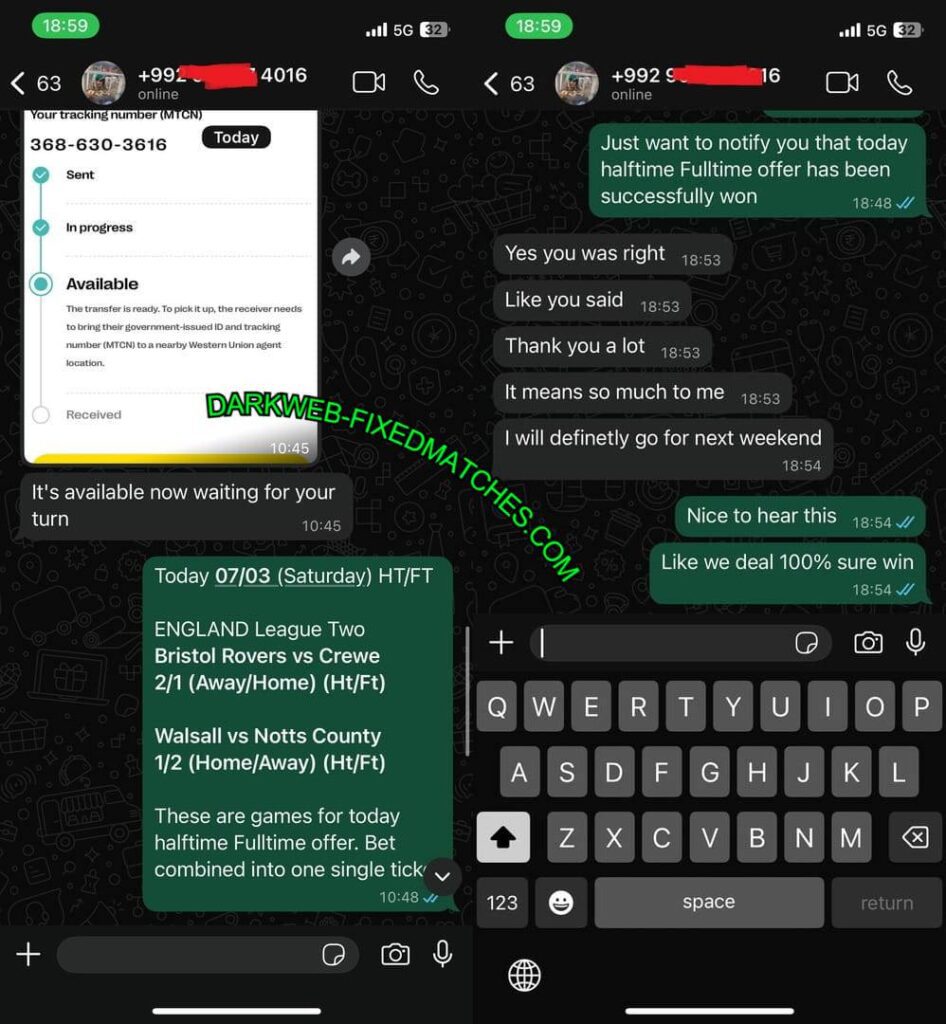 HTFT DARK WEB FIXED MATCHES