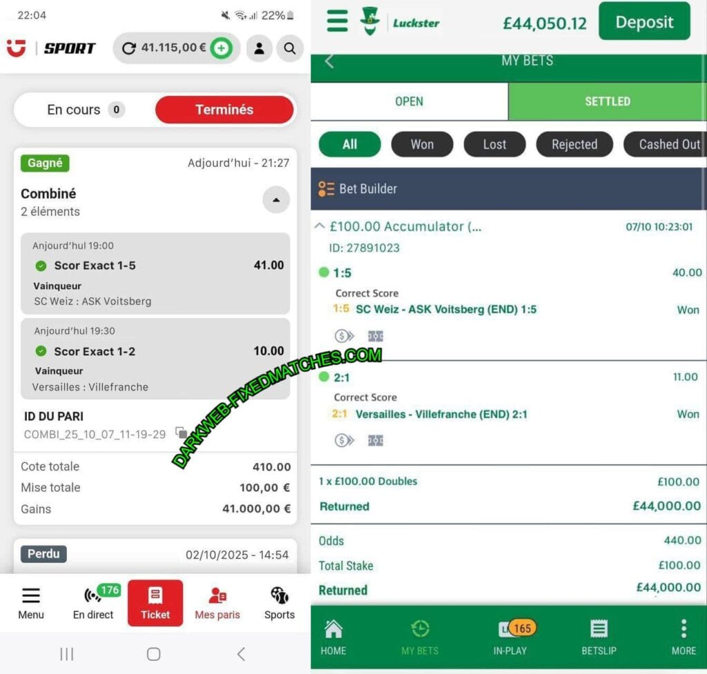 Luckster Football Fixed Match Tips