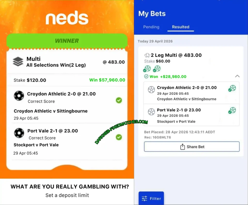 NEDS BETTING CORRECT SCORE TIPS