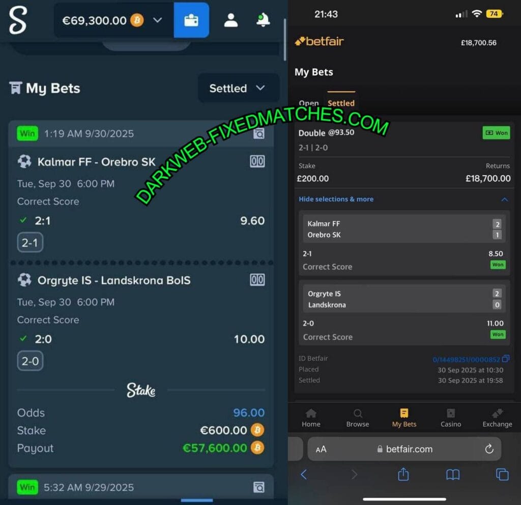 STAKE CORRECT SCORE FIXED MATCHES
