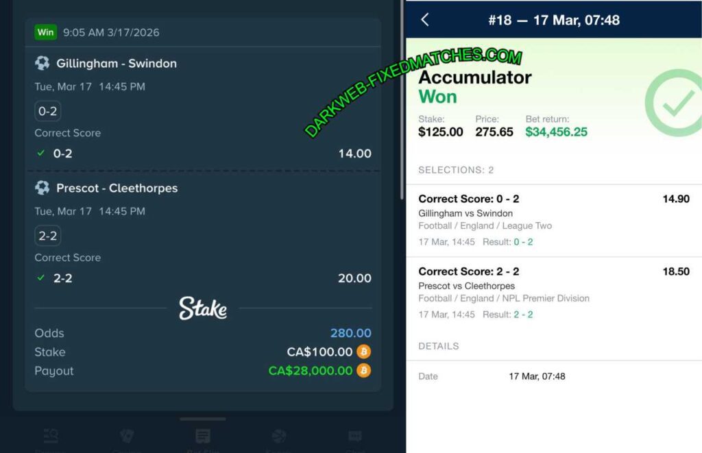 STAKE SOCCER SURE FIXED MATCHES