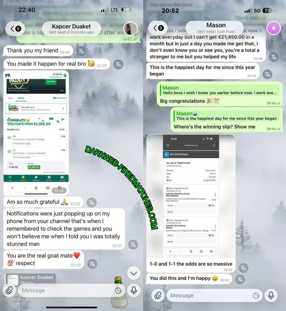 TELEGRAM CORRECT SCORE FIXED MATCH