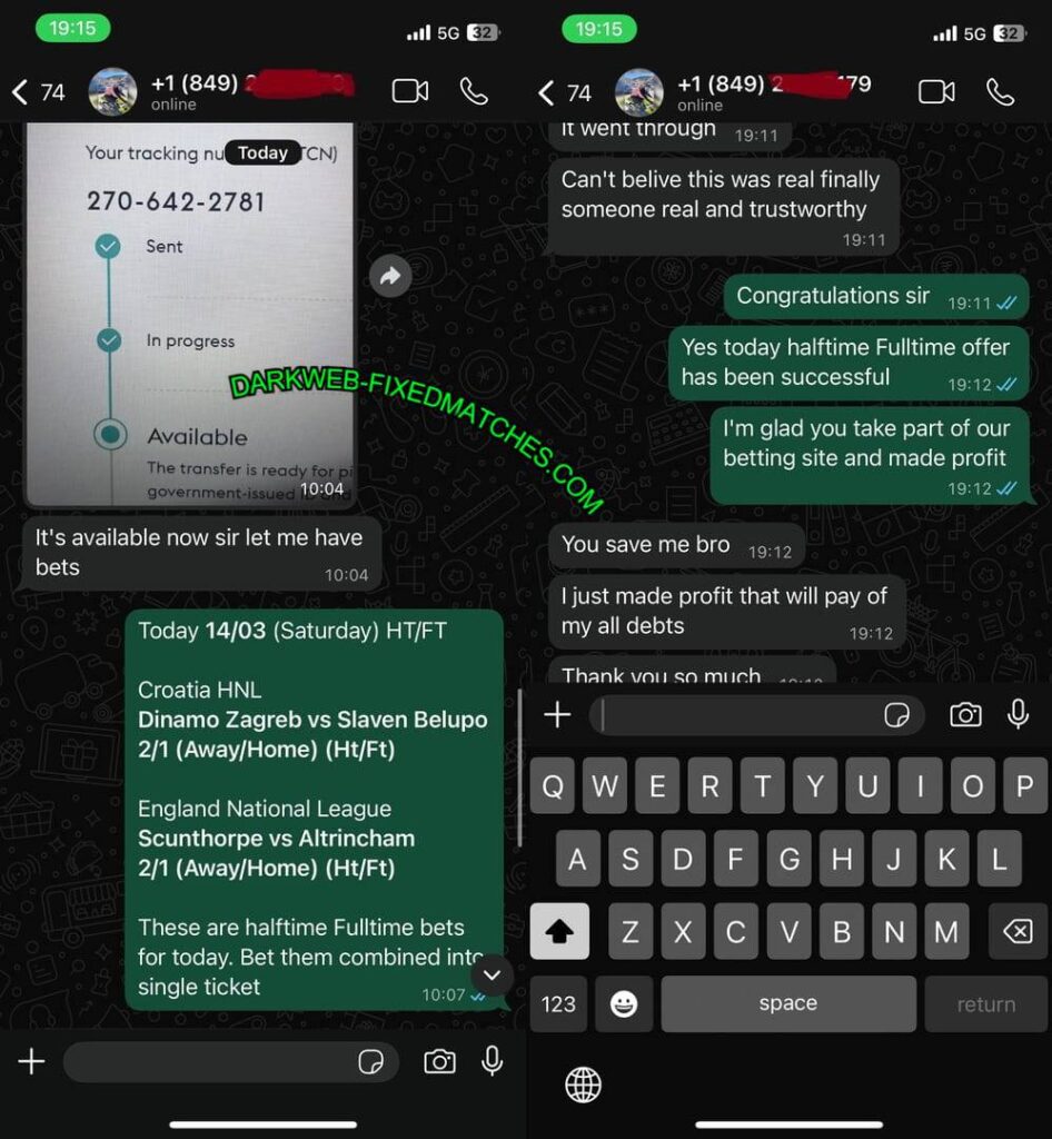 TELEGRAM DARK WEB FIXED MATCH