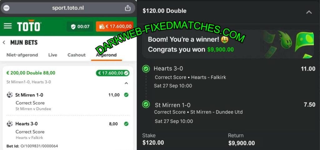 Toto Sport Fixed Matches Tips