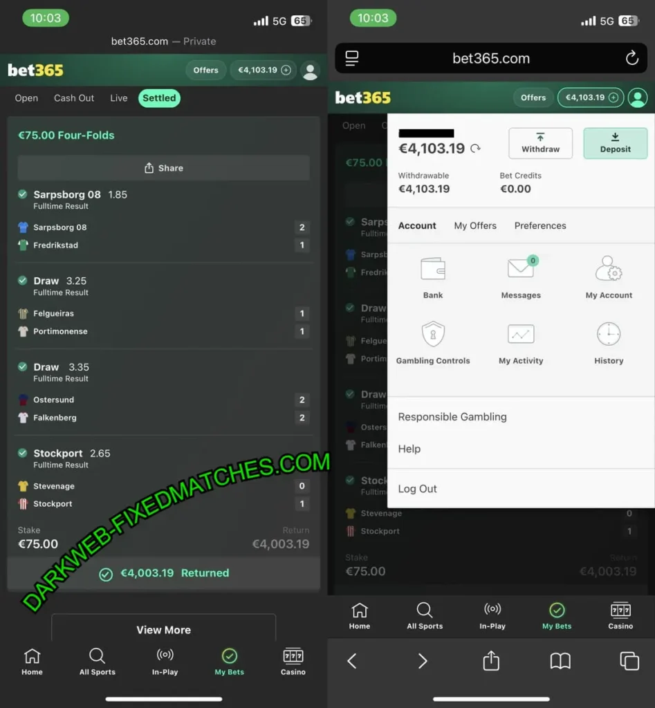 VIP DARK WEB FOOTBALL TIPS 1X2