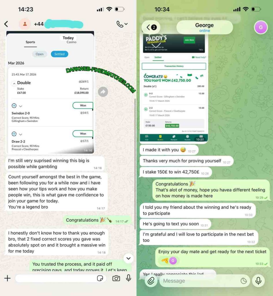 WHATSAPP AND TELEGRAM FIXED MATCHES TIPS
