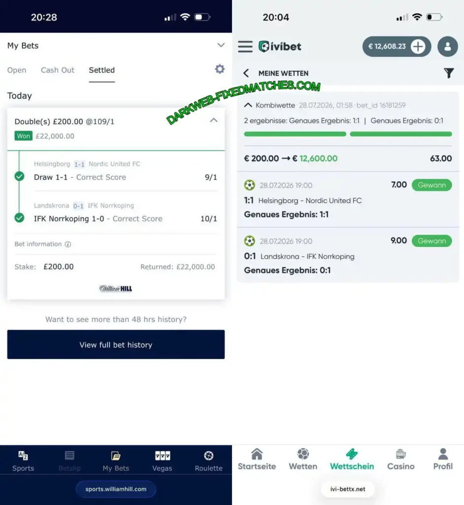 WILLIAM HILL CORRECT SCORE TIPS