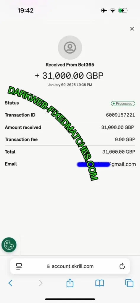 dark web fixed match profit